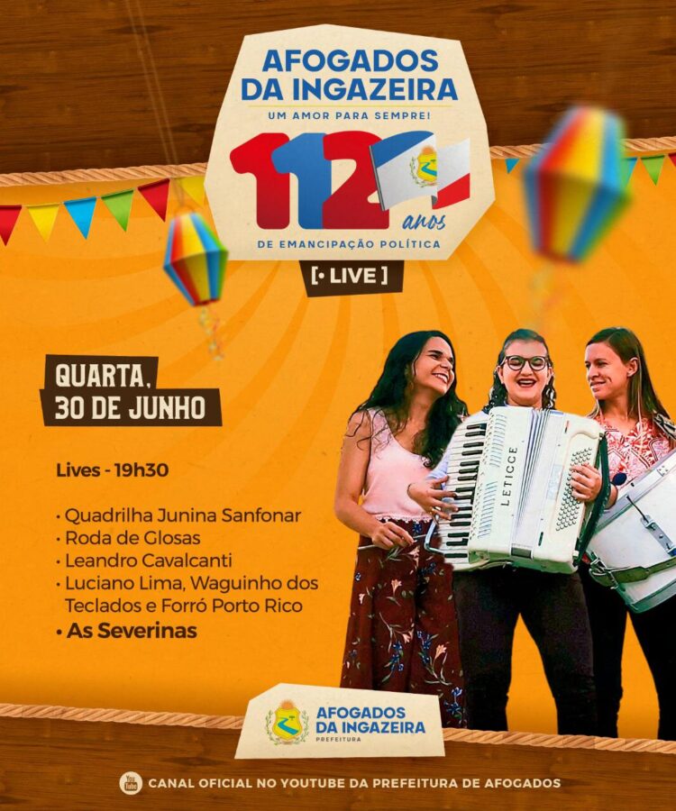 Programação Cultural da Emancipação de Afogados começa nesta quarta (30)