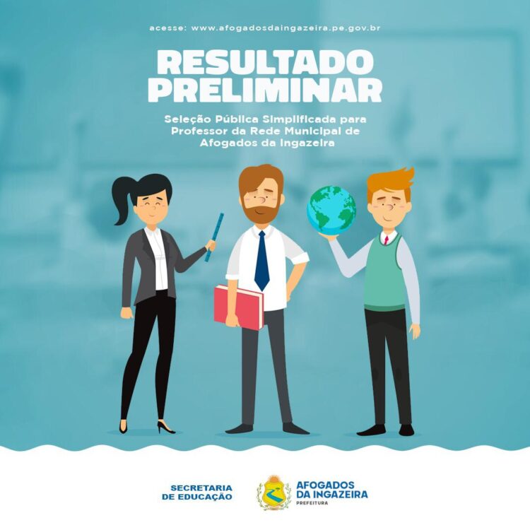 Prefeitura de Afogados divulga resultado preliminar de seleção de professores
