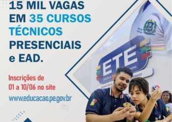 Cursos técnicos gratuitos com vagas abertas em Afogados, SJE, Tabira, Serra, Arcoverde e outras cidades da região, confira