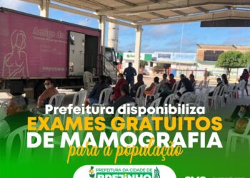 Prefeitura de Brejinho disponibiliza exames gratuitos de mamografia para a população