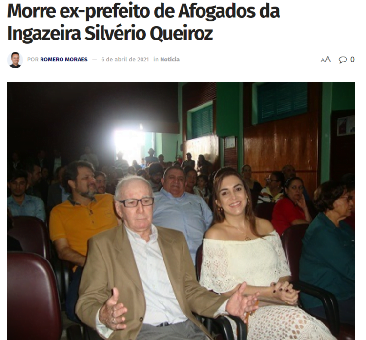 Completa 1 ano do primeiro óbito por Covid-19 em Afogados da Ingazeira
