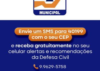 Afogadenses poderão receber alertas da Defesa Civil gratuitamente no celular