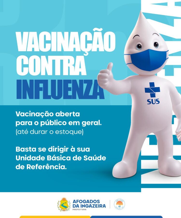 Prefeitura de Afogados abre vacinação contra a influenza para todos os públicos
