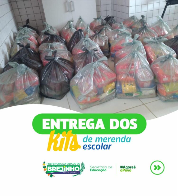 Brejinho realiza entrega da segunda remessa da merenda escolar