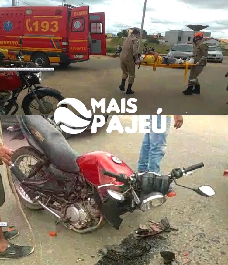 EXCLUSIVO: colisão de veículos deixa um ferido em Afogados da Ingazeira