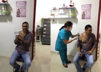 Prefeito de Brejinho é vacinado contra a Covid-19