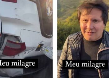 Cantor Gian, que faz dupla com Giovani, sofre acidente de carro