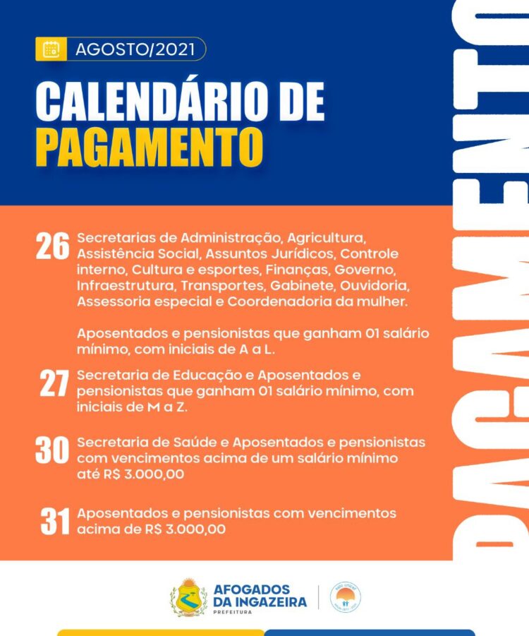 Prefeitura de Afogados inicia na próxima quinta (26) o pagamento dos servidores