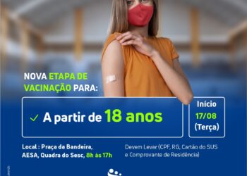 Arcoverde abre vacinação contra covid-19 para quem tem 18 anos ou mais