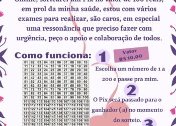 Afogadense promove rifa solidária para custear tratamento de saúde