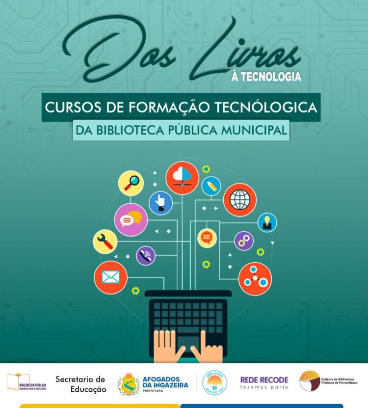 Afogados: Biblioteca Municipal vai promover cursos sobre tecnologias digitais