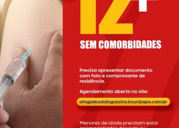 COVID-19: Prefeitura de Afogados vai iniciar vacinação de público de 12 anos e mais