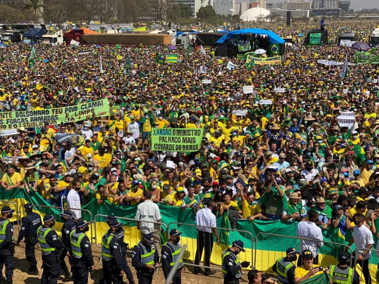 Sete de Setembro: 105 mil pessoas participaram da manifestação na Esplanada