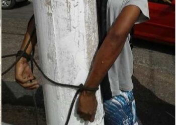 Ladrão é encontrado amarrado em árvore após furtar residência em Serra Talhada