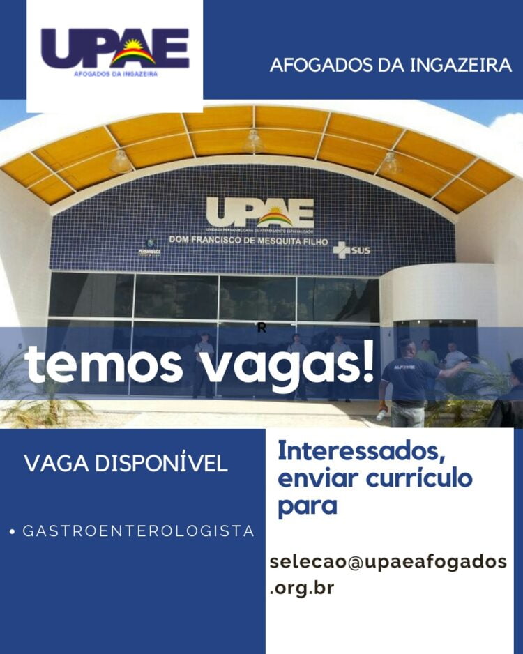 UPAE de Afogados da Ingazeira abre processo seletivo