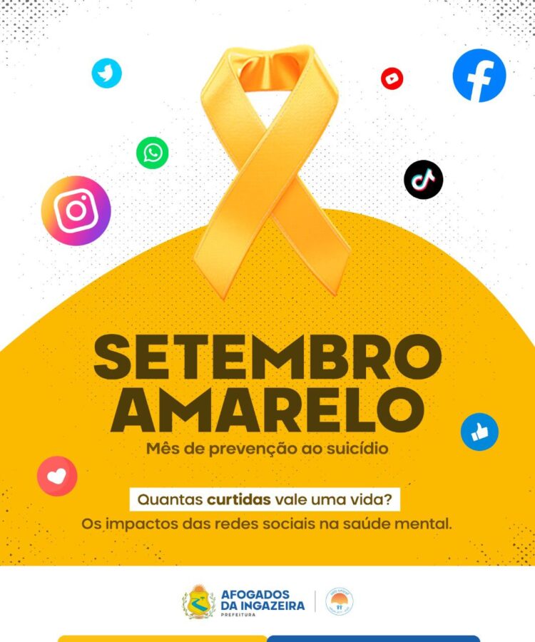 Setembro Amarelo: Prefeitura de Afogados promove ações no mês de prevenção ao suicídio