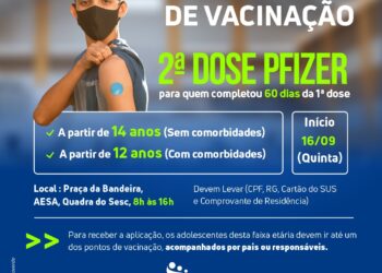 Covid-19: Arcoverde inicia segunda dose da Pfizer e abre nova etapa da vacinação para quem tem a partir dos 14 anos
