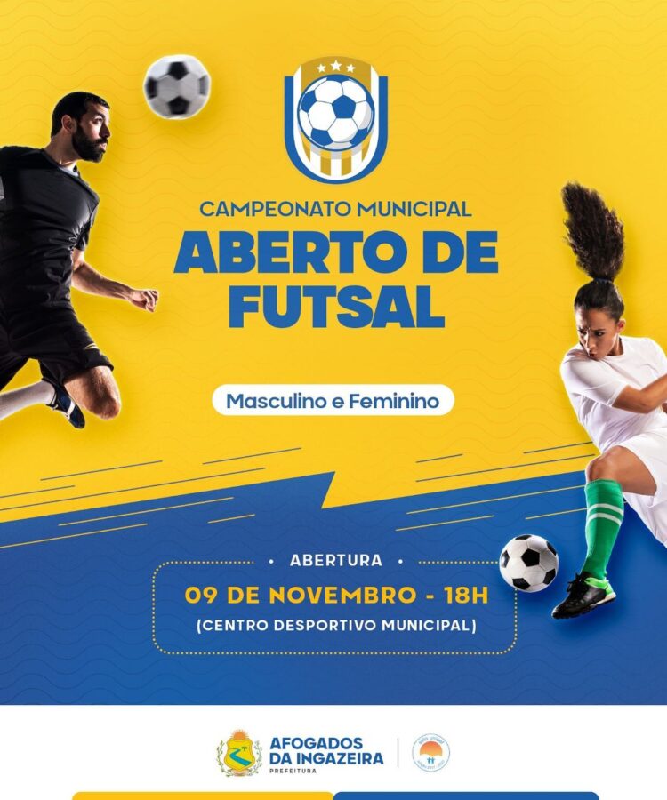 Aberto de Futsal tem início nesta terça em Afogados