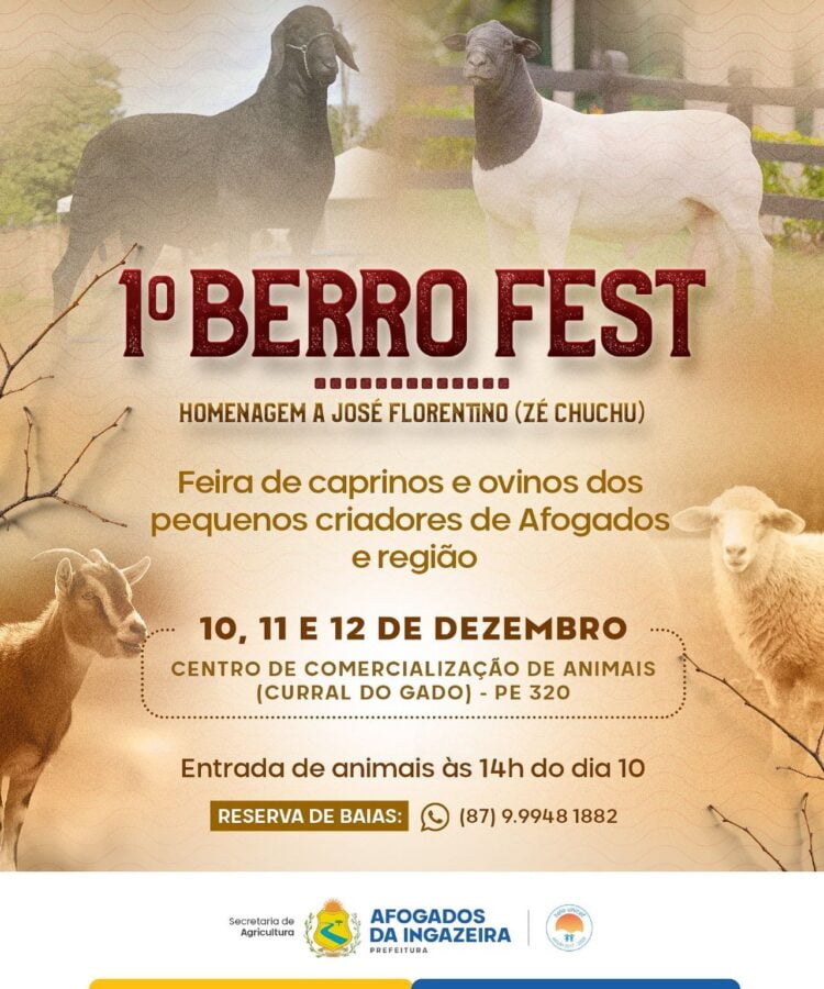 Prefeitura de Afogados vai promover I Berro Fest, para valorizar pequenos criadores