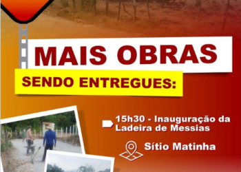 Próximo domingo (21) é dia de inauguração de mais uma obra em Carnaíba