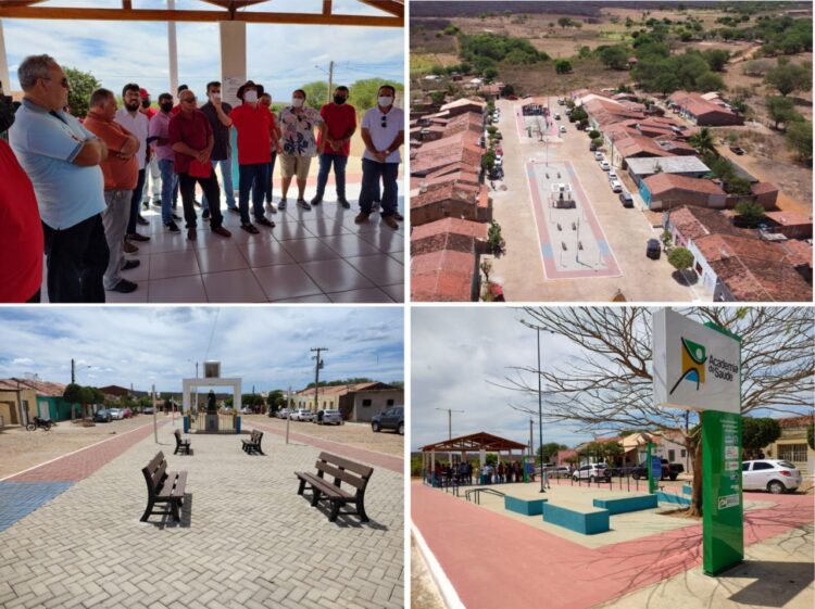 Evandro Valadares inaugurou praça e Academia da Saúde em Juazeirinho no fim de semana
