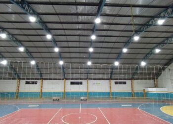 Ginásio de Esportes de SJE ganhou nova iluminação em led