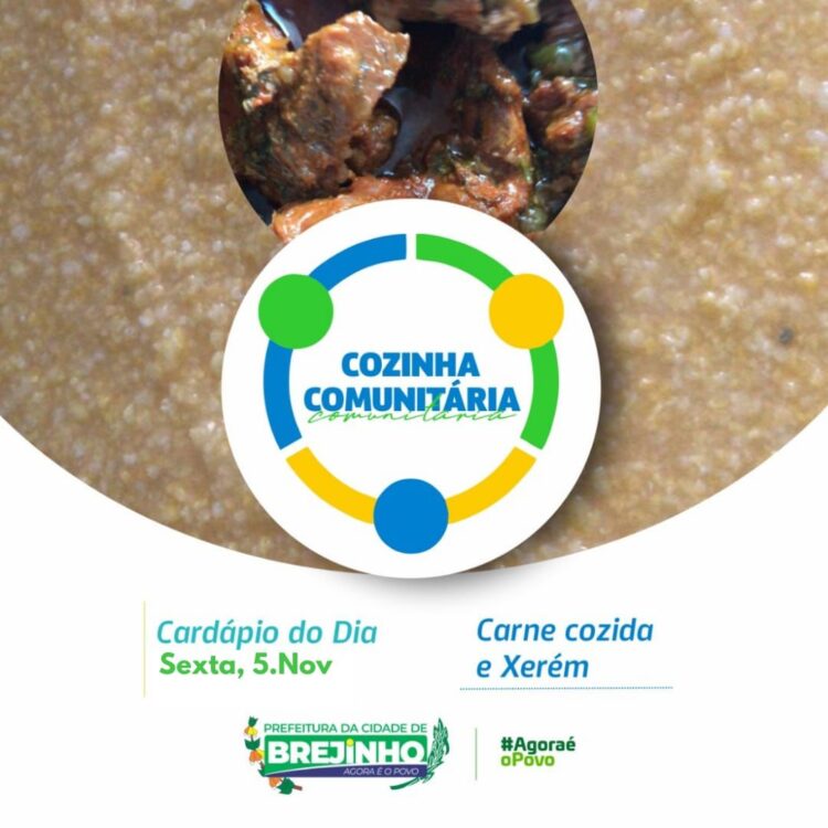 Cozinha Comunitária de Brejinho distribui comida para cerca de 400 pessoas
