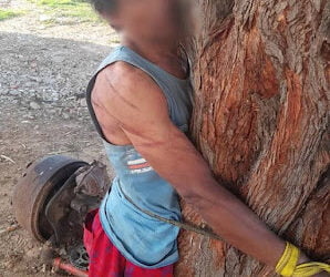 Sertão: Gatuno é amarrado em árvore após ser flagrado tentando roubar baterias em Petrolina