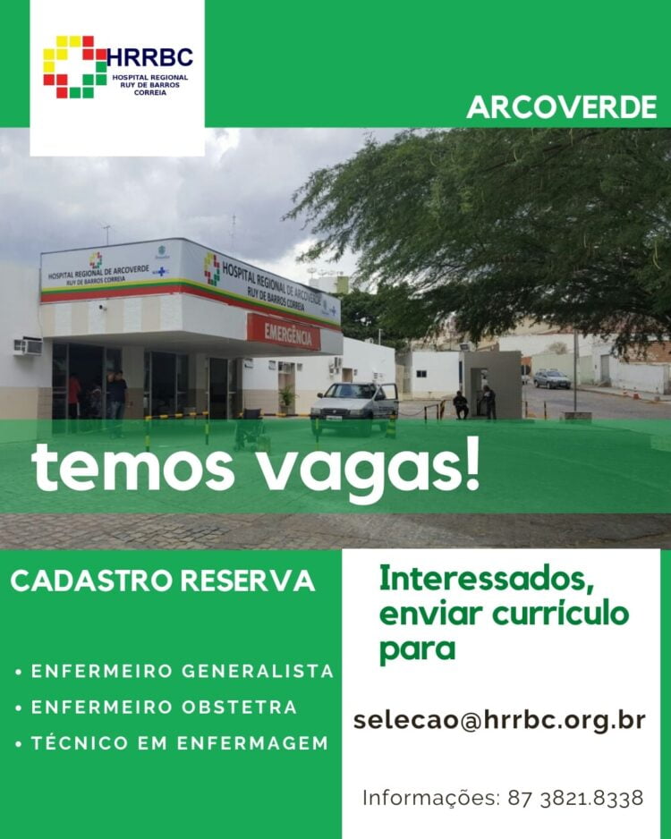 Hospital de Arcoverde abre processo seletivo