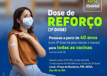 Arcoverde abre etapa de dose de reforço para 40 anos ou mais, em todas as vacinas contra a Covid-19