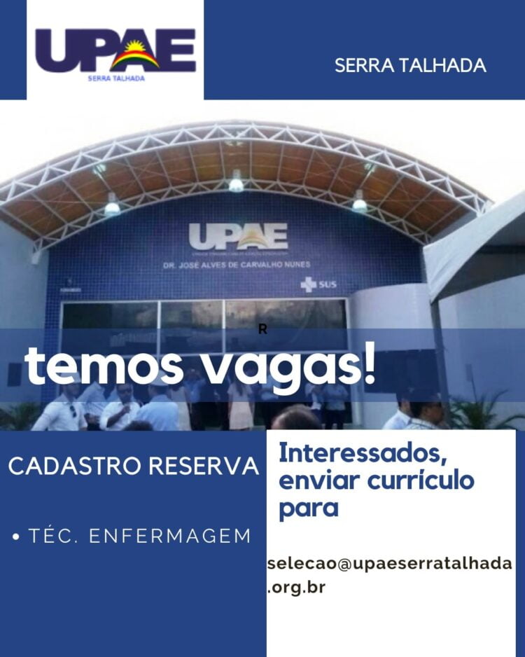 UPAE de Serra Talhada com processo seletivo aberto