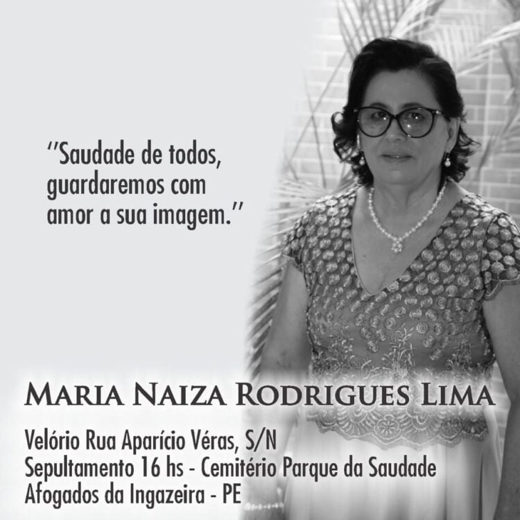 Morre afogadense Maria Naiza