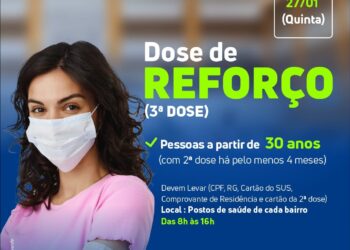 Arcoverde inicia dose de reforço contra a Covid-19 para pessoas com 30 anos ou mais