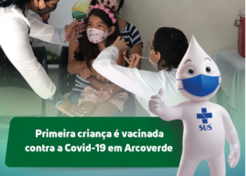 Primeira criança é vacinada contra a Covid-19 em Arcoverde