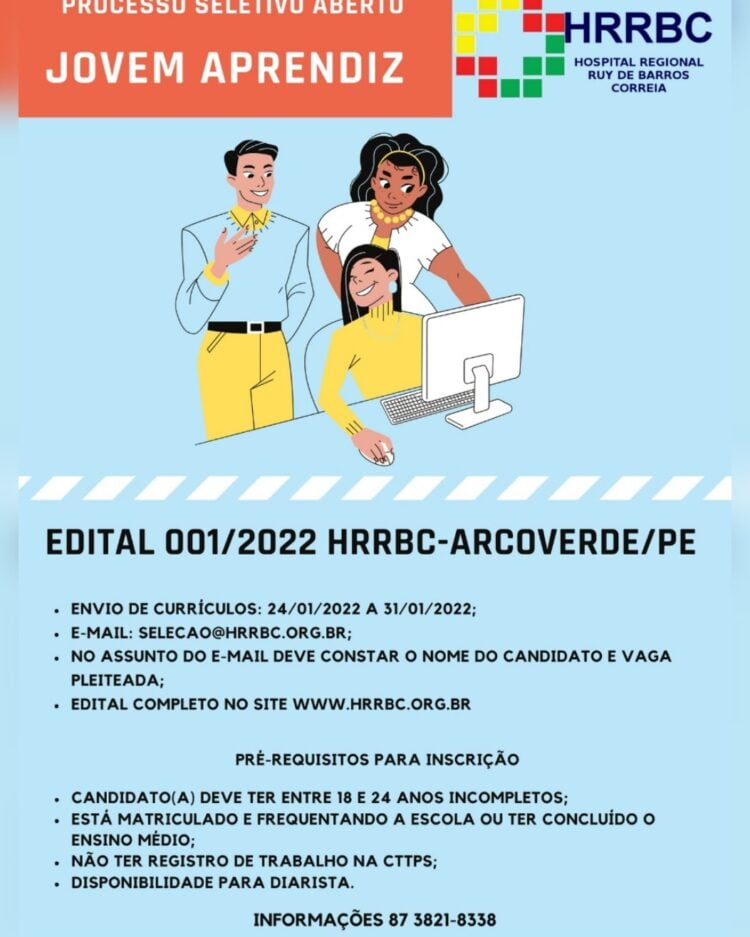Hospital Regional Ruy de Barros Correia (HRRBC), em Arcoverde, deu início a novos processos seletivos