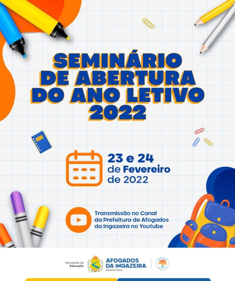 Tem início nesta quarta (23) seminário de abertura do ano letivo em Afogados da Ingazeira