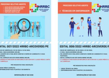 Hospital Regional Ruy de Barros Correia (HRRBC), em Arcoverde, deu início a novos processos seletivos
