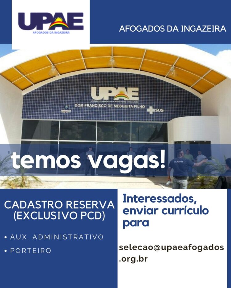 UPAE de Afogados da Ingazeira abre processo seletivo