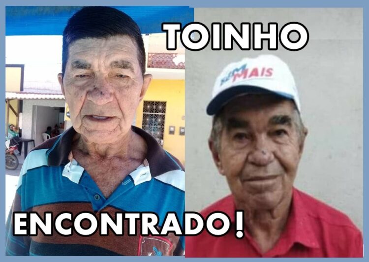 Idoso que desapareceu em São José do Egito é encontrado na zona rural de Santa Terezinha-PE