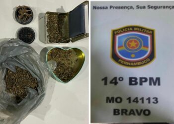 PM apreende ‘kit maconha’ no bairro Universitário, em Serra Talhada