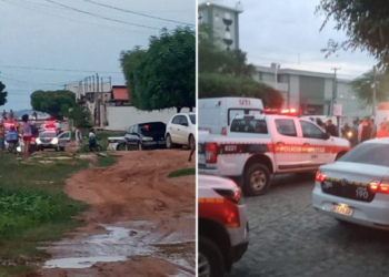 Dois suspeitos morrem e um policial fica ferido, após troca de tiros na tarde deste sábado em Patos