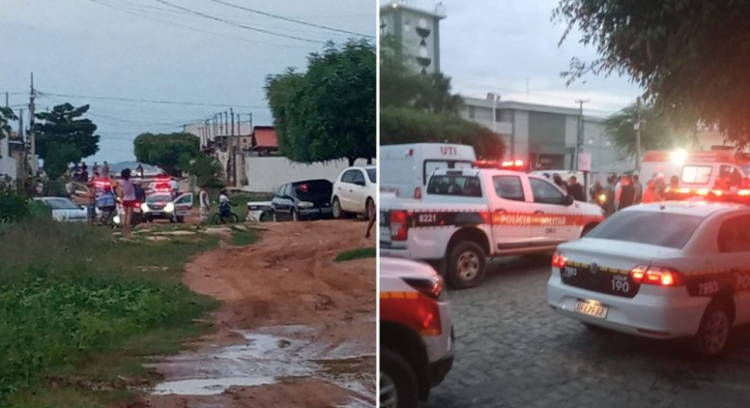 Dois suspeitos morrem e um policial fica ferido, após troca de tiros na tarde deste sábado em Patos