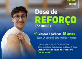 Arcoverde inicia dose de reforço contra a Covid-19 para pessoas a partir dos 18 anos