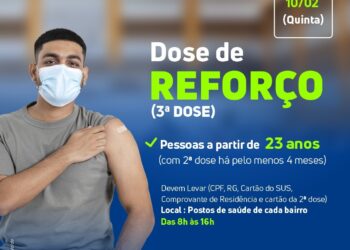 Arcoverde amplia dose de reforço contra a Covid-19 para quem tem 23 anos ou mais