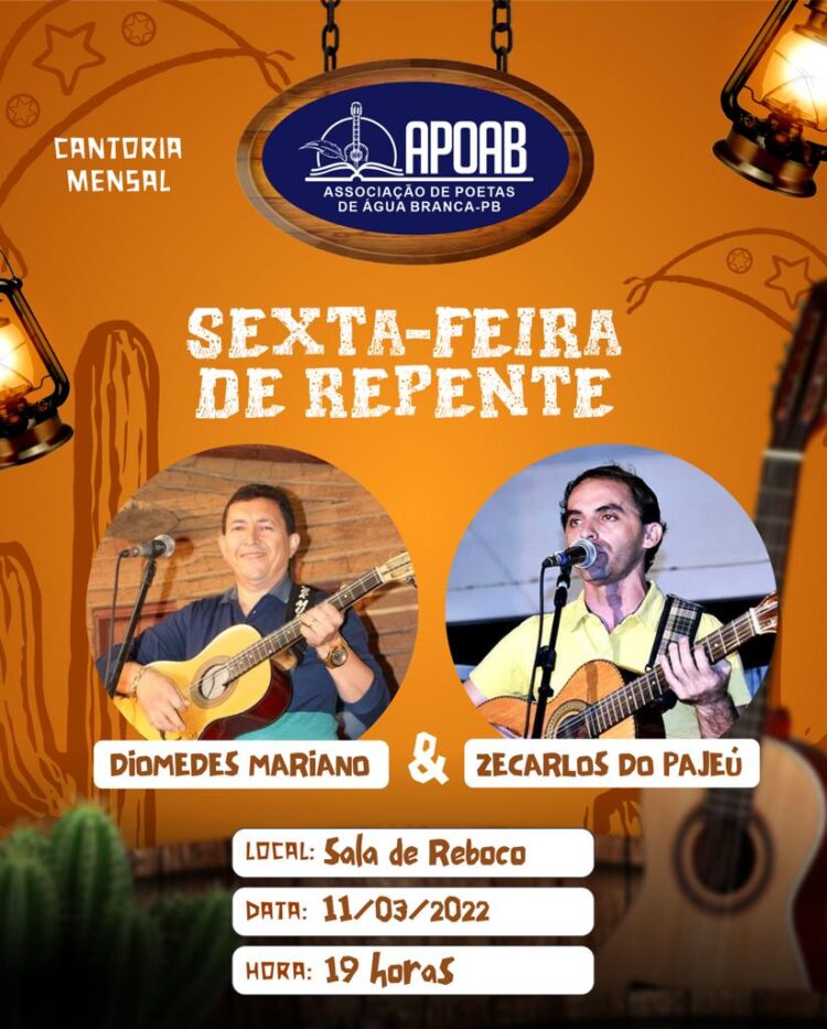 A APOAB – Associação de Poetas de Agua Branca retoma suas atividades culturais depois de meses parada por motivo da Covid-19