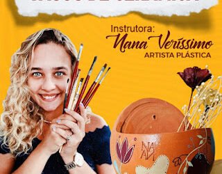Prefeitura de Carnaíba oferece oficina de Pintura em Vasos de Cerâmica