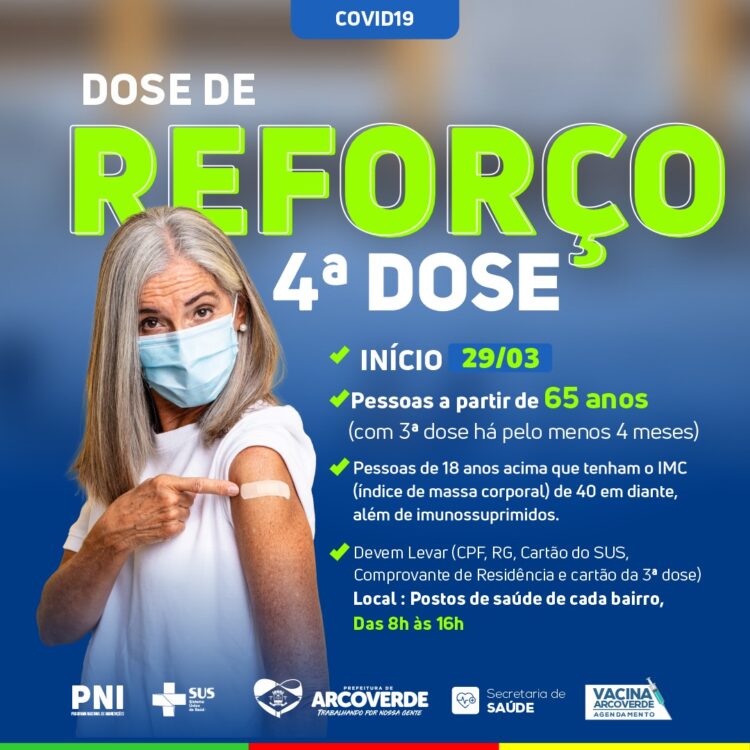 Arcoverde inicia a quarta dose de reforço contra Covid-19 para grupos prioritários