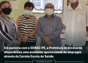 Prefeitura de Arcoverde firma parceria com SENAC-PE e oferta vagas de empregos para professores na área de Saúde