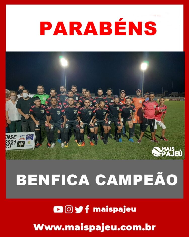 Benfica é o campeão do Campeonato Afogadense de Futebol 2022