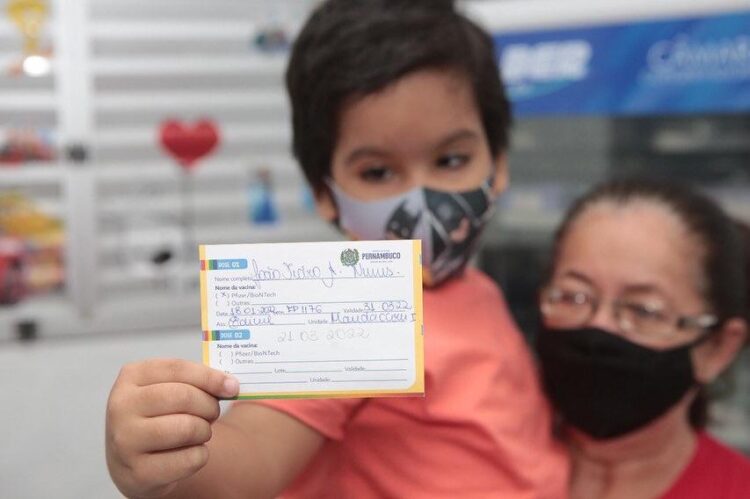 Crianças de 05 à 11 anos já podem se vacinar sem agendamento em Afogados